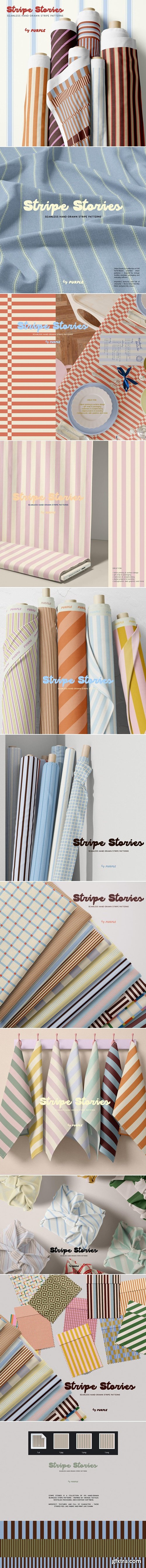 Pixelbuddha - Stripe Stories: Seamless Patterns 5318