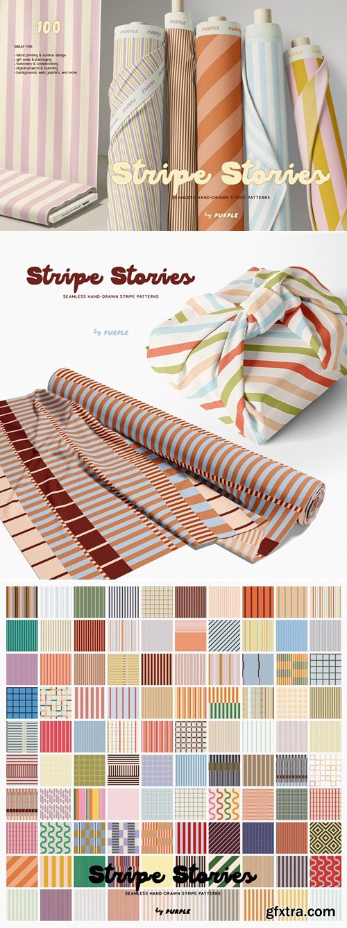 Pixelbuddha - Stripe Stories: Seamless Patterns 5318