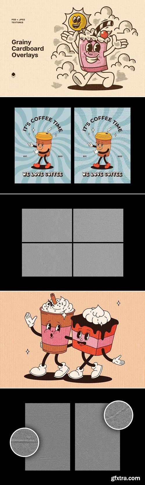 Pixelbuddha - Grainy Cardboard Overlay Textures 5315