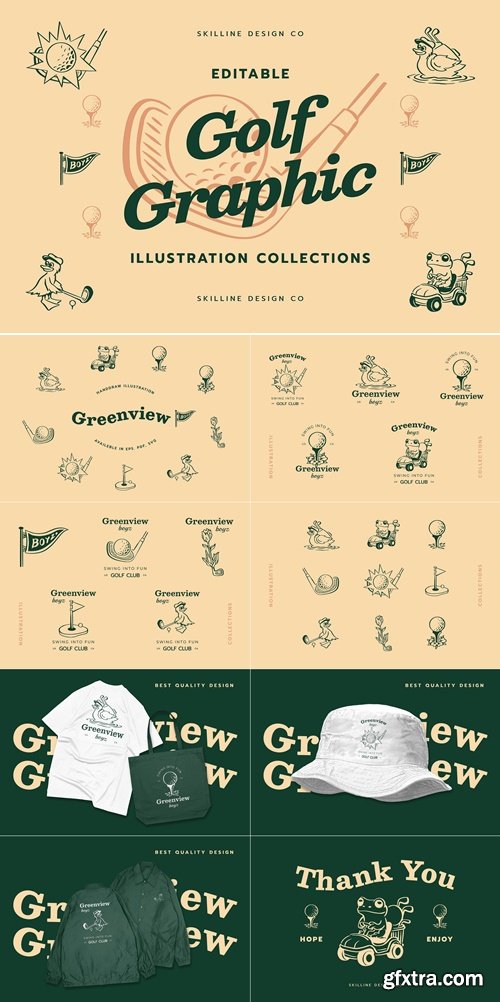 CreativeMarket - Golf Vintage Logo Template 290713709