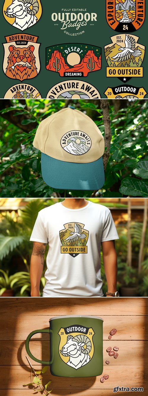 CreativeMarket - Outdoor Badge Collection 291529991