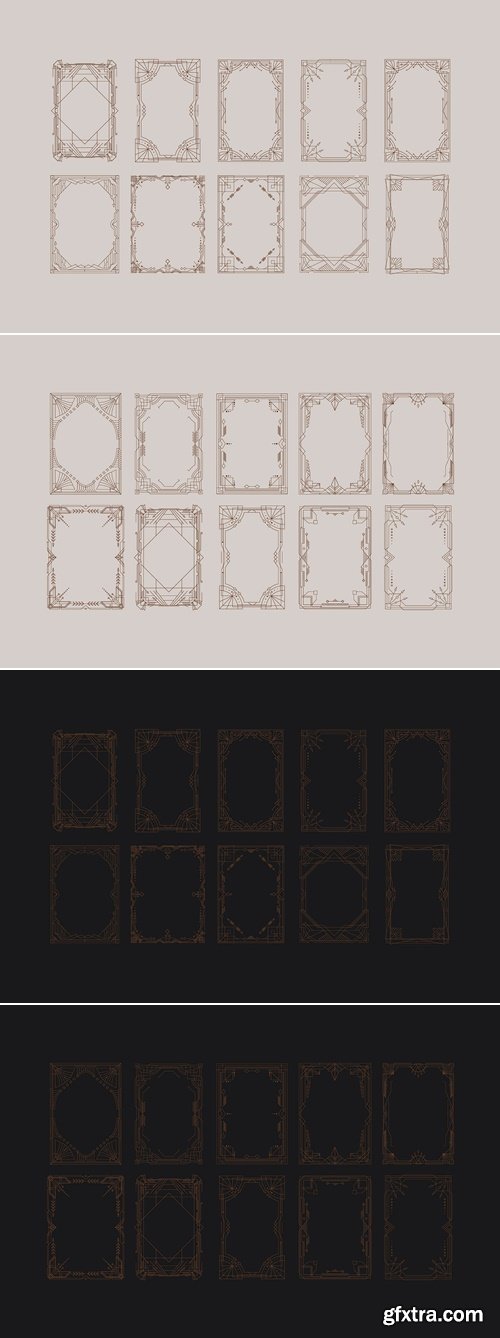 CreativeMarket - Art Deco Frames Collection 291638758