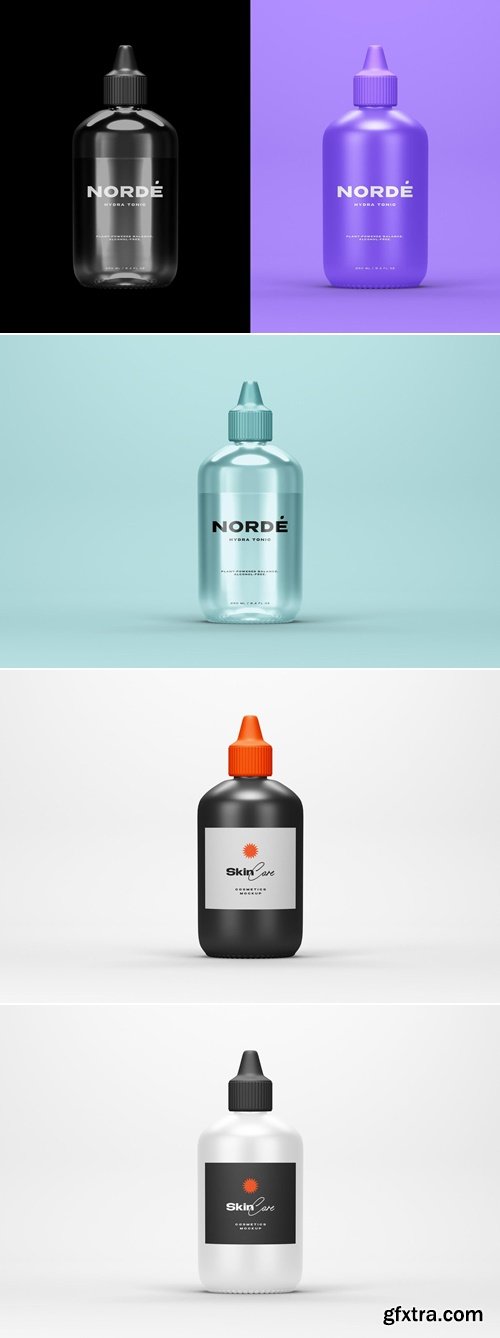 CreativeMarket - Skincare Bottle Cosmetic Mockup 291773230