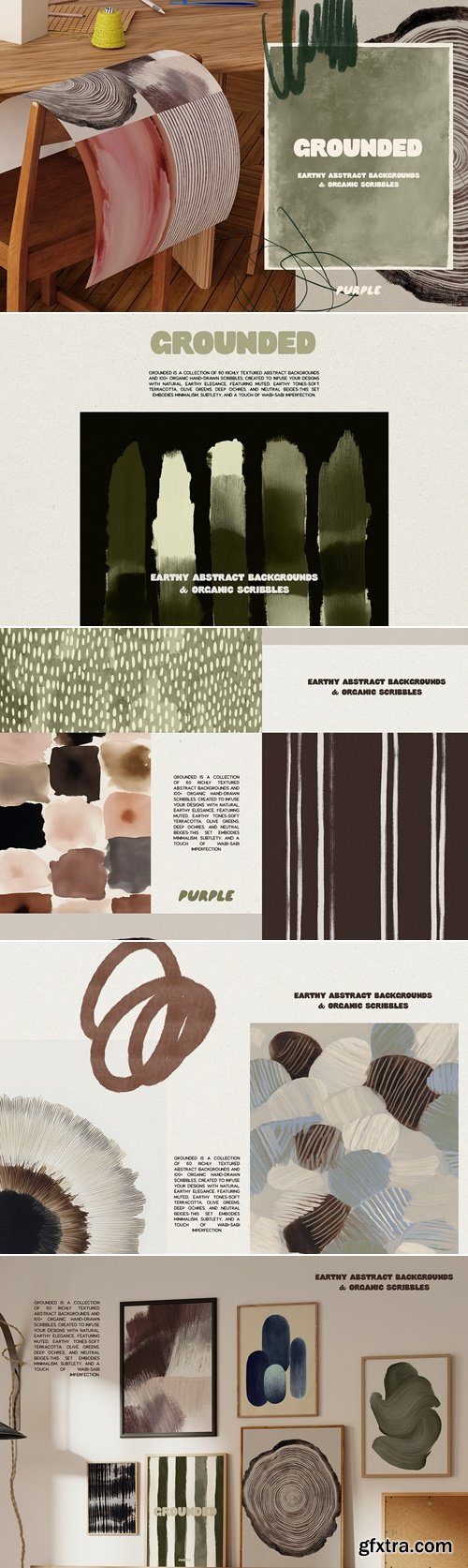 CreativeMarket - Grounded: Backgrounds & Scribbles 291655453