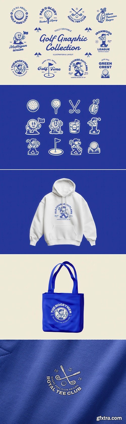 CreativeMarket - Golf Graphic Vector Collection 291580604