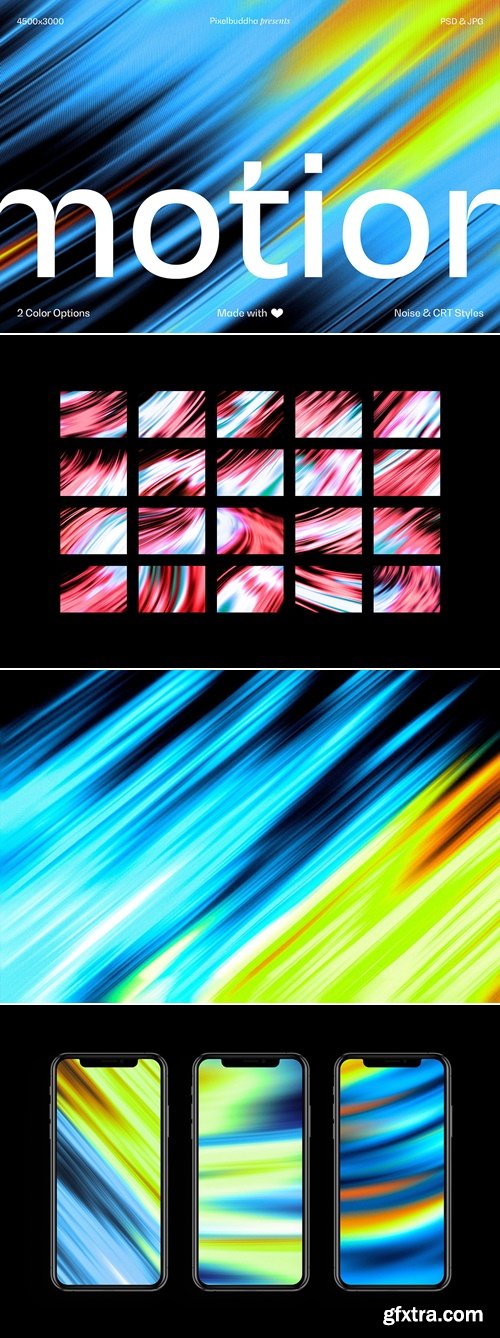 CreativeMarket - Motion Energy Gradient Backgrounds 291322495