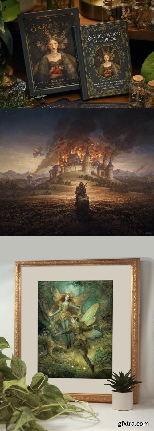 Justin Gerard Brushes Collection (Photoshop, Procreate)