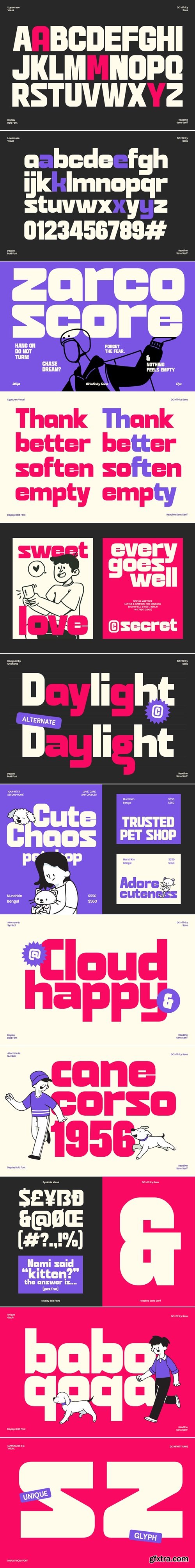 CreativeMarket - GC Infinity - Display Bold Sans 291684052