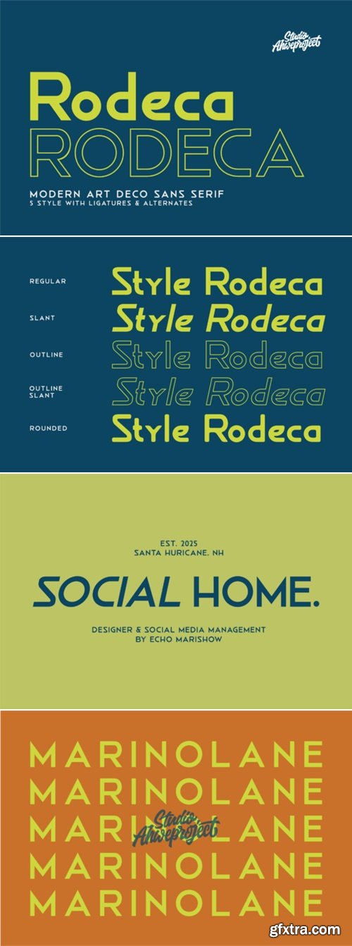 FontBundles - Rodeca Font 5894351