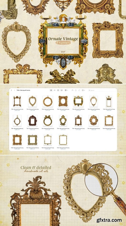 Pixelbuddha - Baroque Vintage Frames 5257