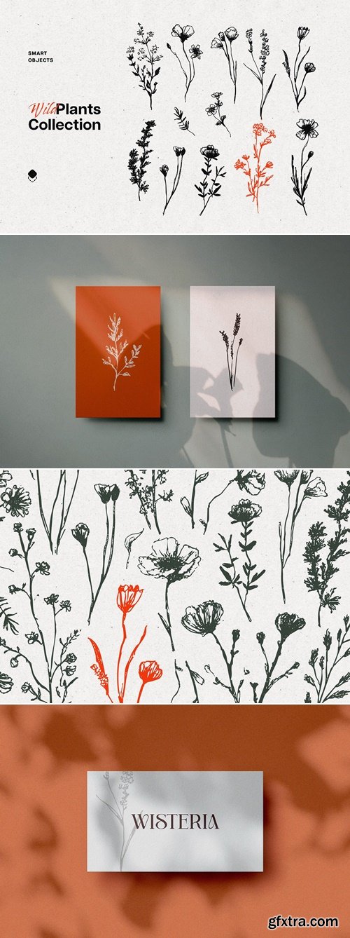 Pixelbuddha - Wild Plants Graphic Set 5244