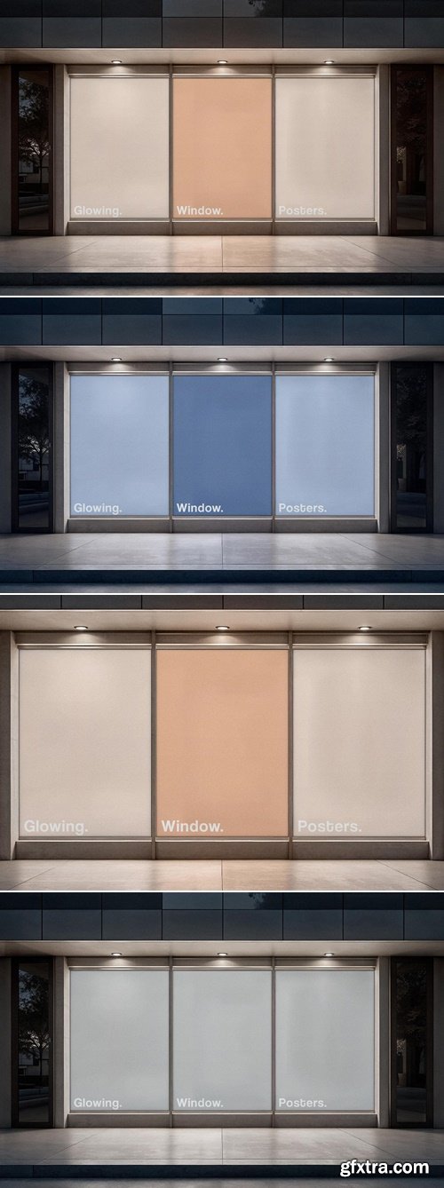 Pixelbuddha - Outdoor Glowing Posters Mockup 5232