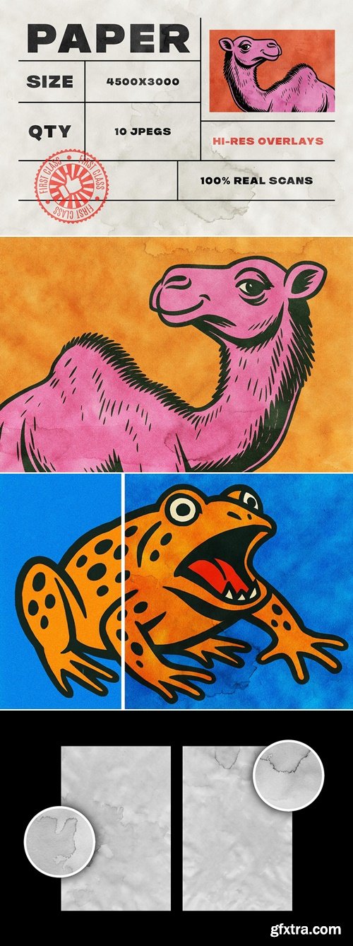 CreativeMarket - Old Grunge Paper Textures 291688510