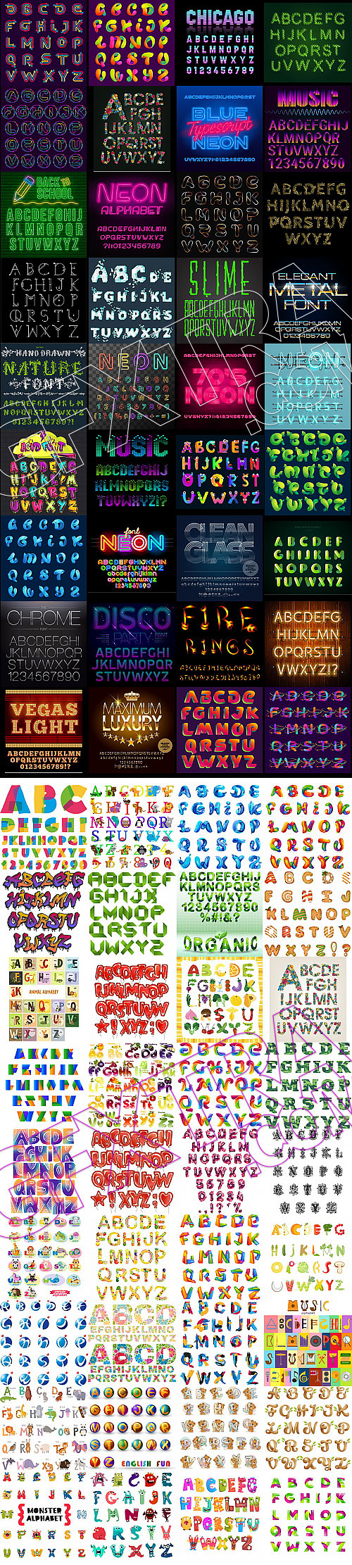 577 Vector Alphabet Bundle 526xAI, 51xEPS