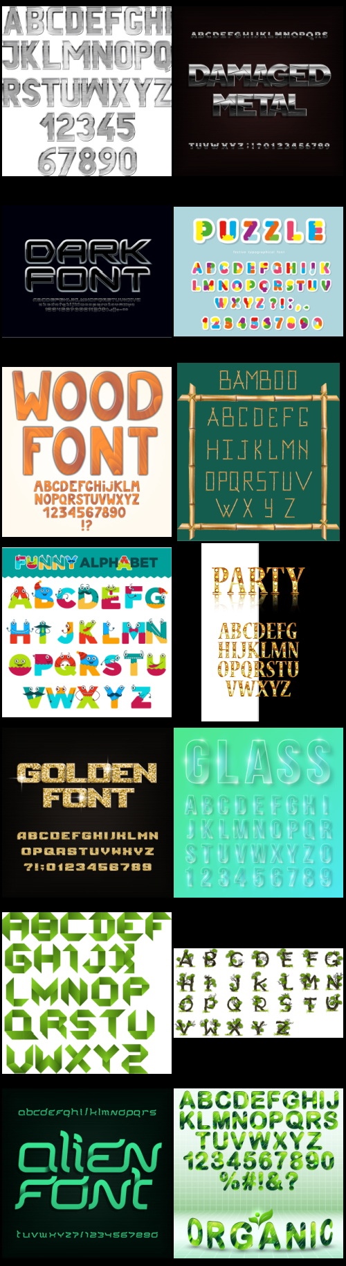 577 Vector Alphabets Bundle 526xAI, 51xEPS