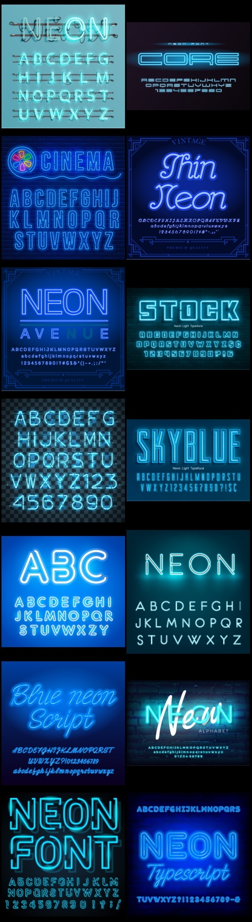 577 Vector Alphabets Bundle 526xAI, 51xEPS