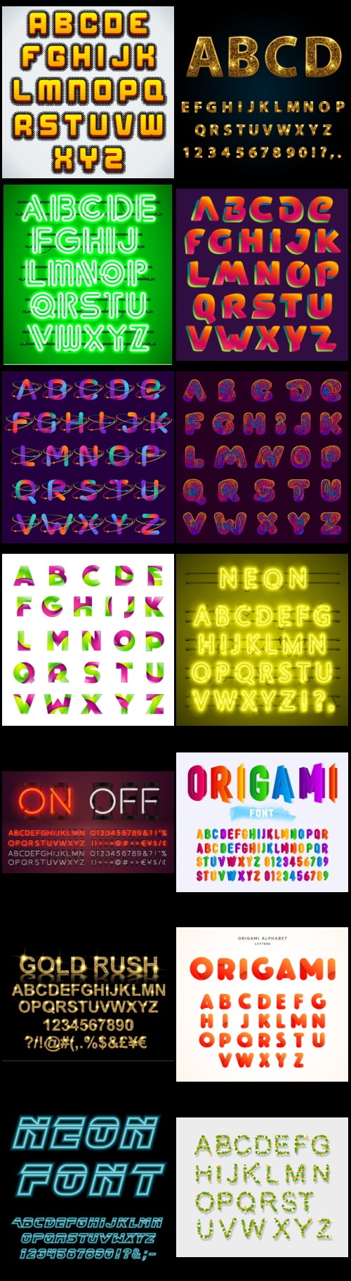 577 Vector Alphabets Bundle 526xAI, 51xEPS