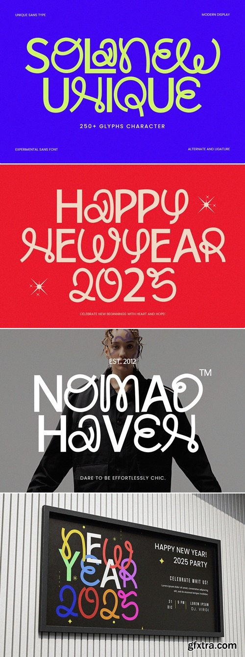 CreativeMarket - Solanew - Sans Playful Font