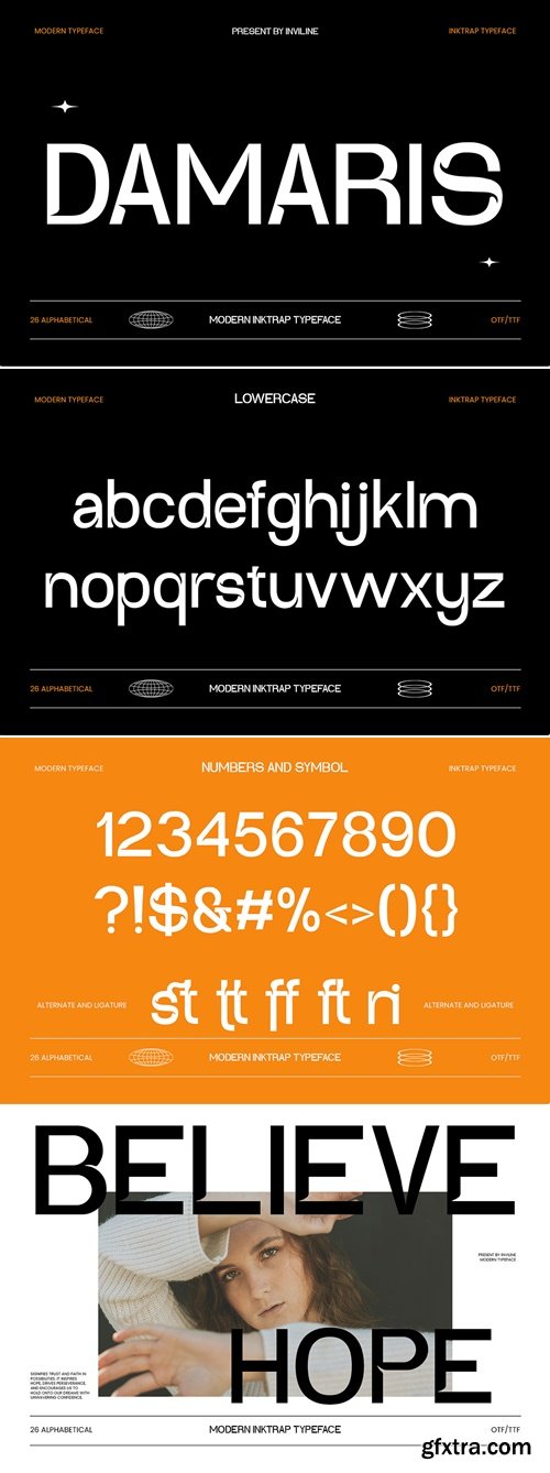 CreativeMarket - Damaris - Ink Trap Font