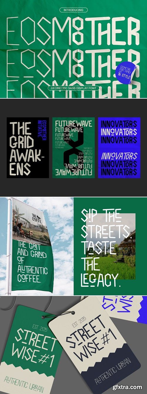 CreativeMarket - Eosmoother - Geometric Sans Display