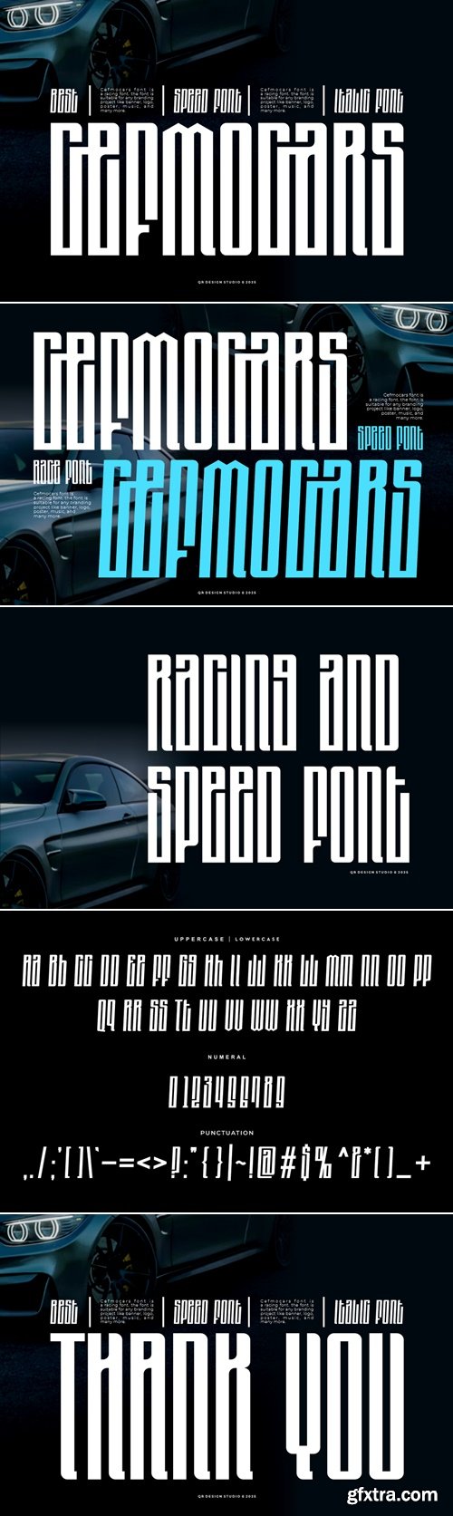 CreativeMarket - Cefmocars - Racing Font