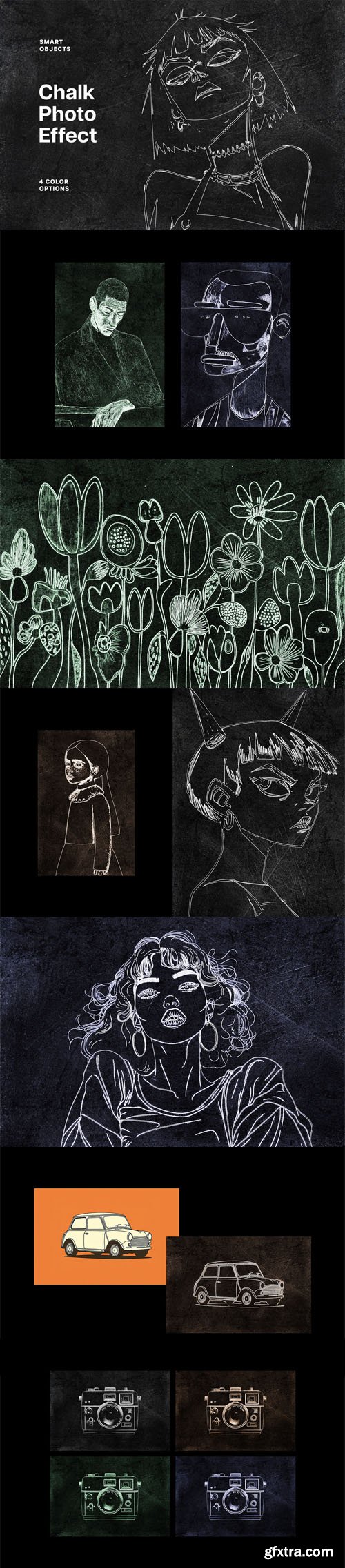 Chalk Art Photo Effect for Photoshop