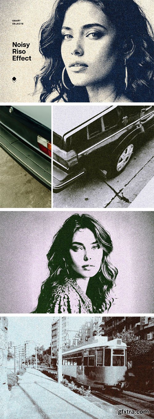 Noisy Risograph Photo Effect for Photoshop