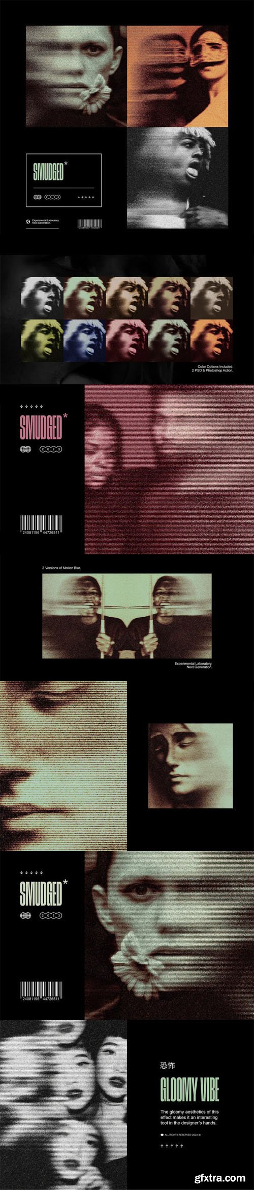 Smudged Gloomy Photoshop Kit