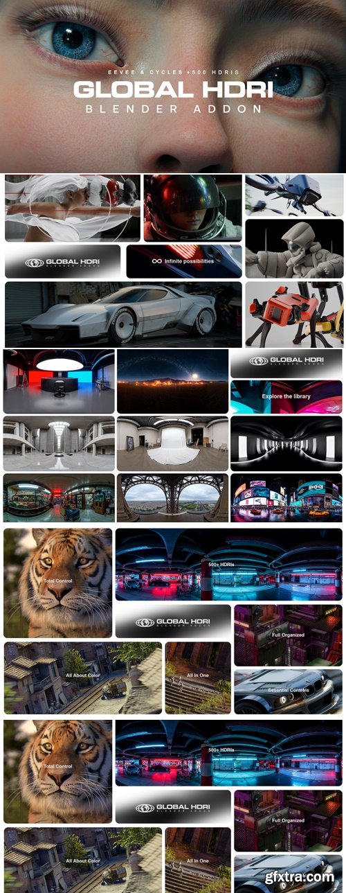 SuperhiveMarket - Global HDRI - 500+ HDRIs - Masters The Light