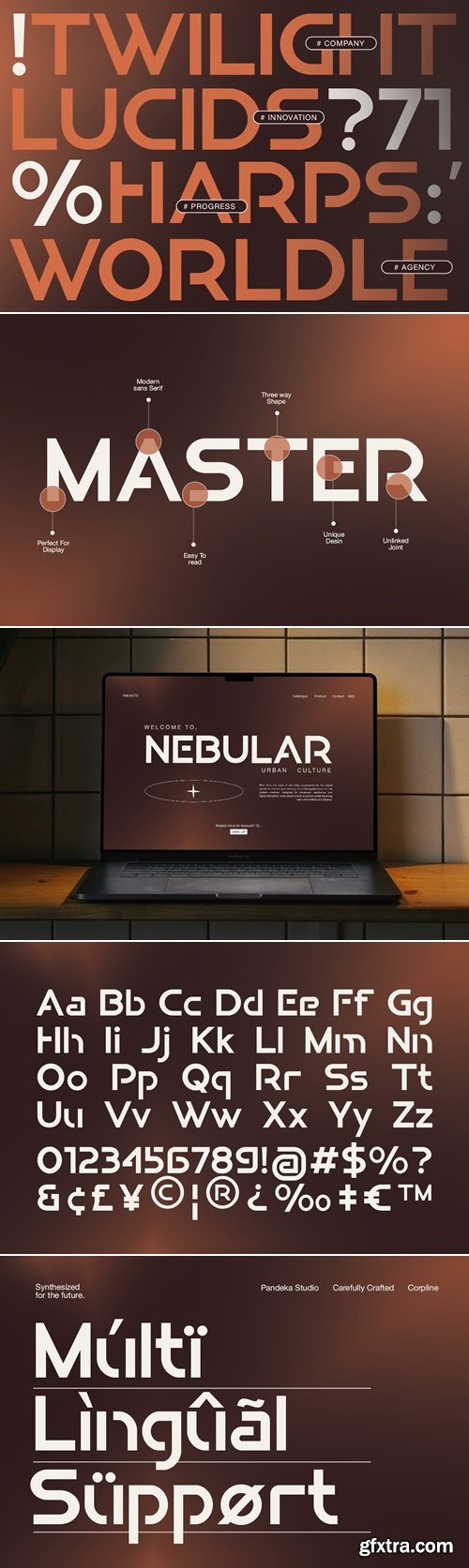 CreativeMarket - Corpline - Futuristic Techno Sans