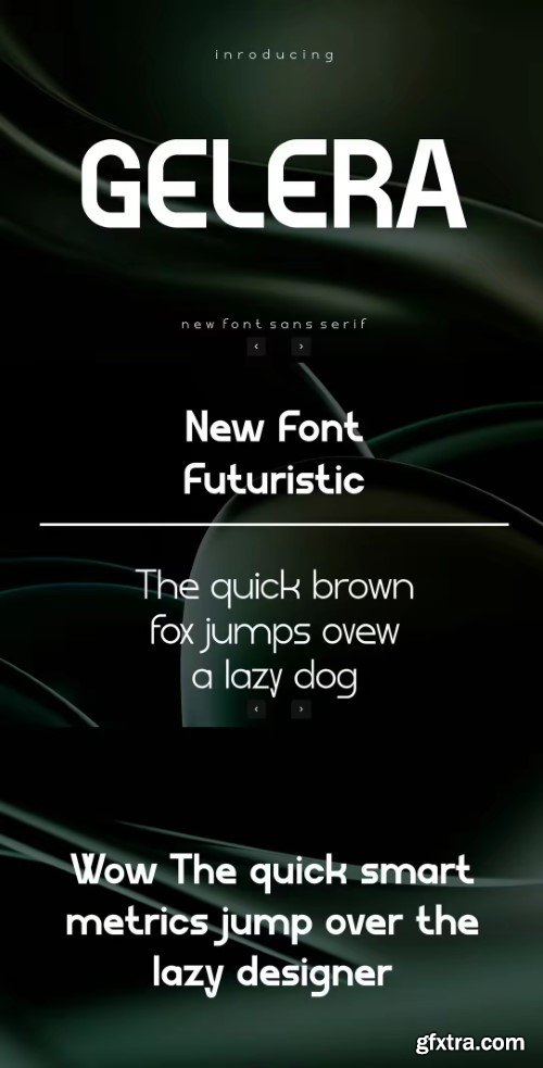 Gelera - Sans Reguler & Ligth