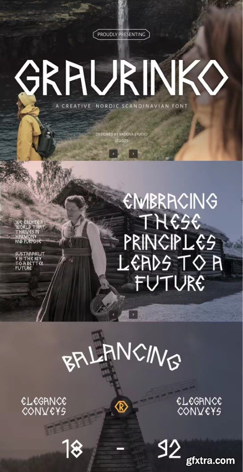Graurinko Nordic Scandinavian Font