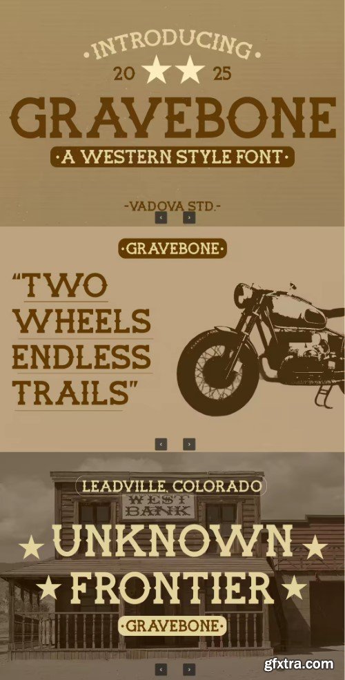 Gravebone Western Style Font Gravebone Western Style Font