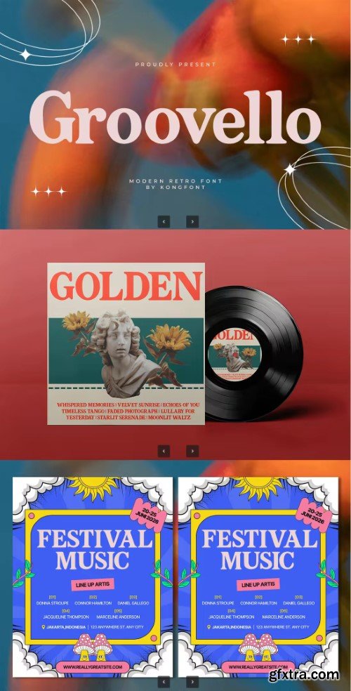 Creativemarket - Groovelo – Modern Retro Font