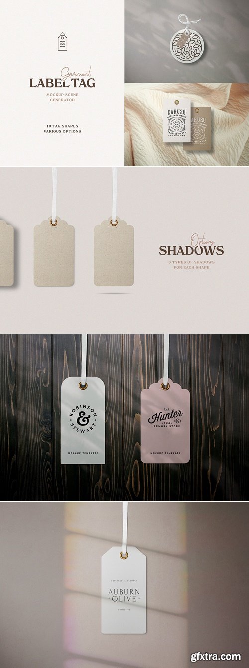 CreativeMarket - Garment Label Tag Mockups 3922225