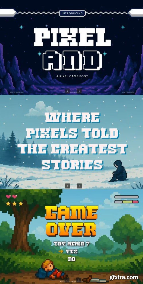 Game Pixeland Font