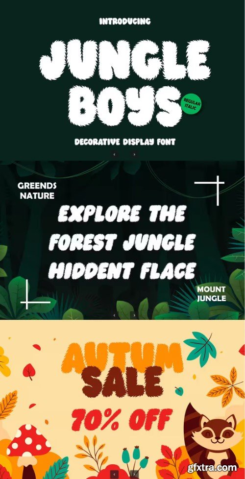 Jungle Boys – Decorative Display Font