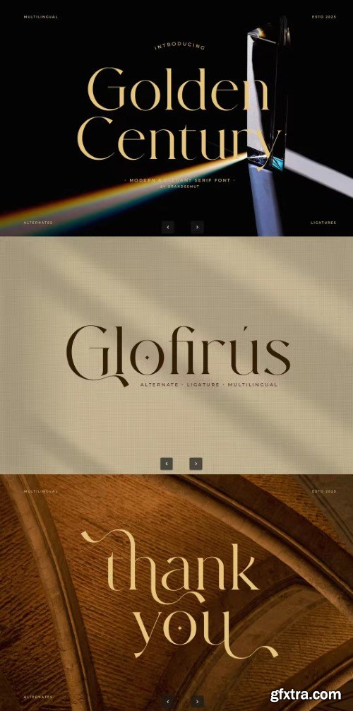 Golden Century – Modern Elegant Serif Font