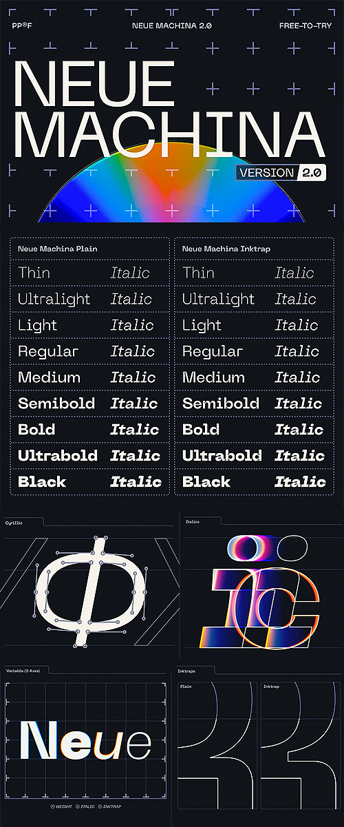 Neue Machina Font Family