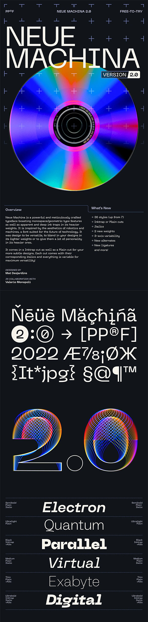 Neue Machina Font Family
