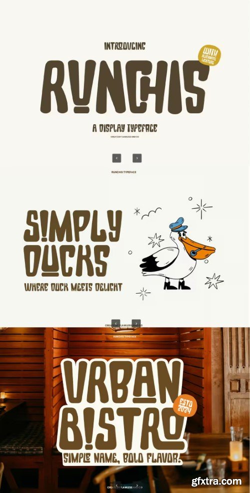 Display Runchis Font