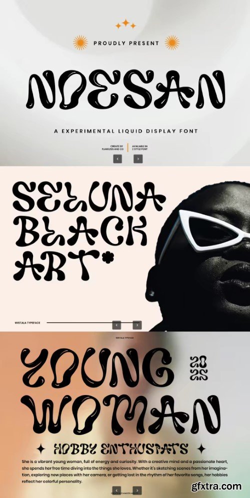 Creativemarket - Noesan - Liquid Display Font
