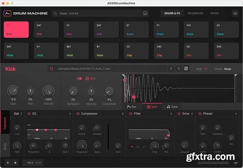 ADSR Sounds ADSRDrumMachine v1.4.0 ADSR Sounds ADSRDrumMachine v1.4.0