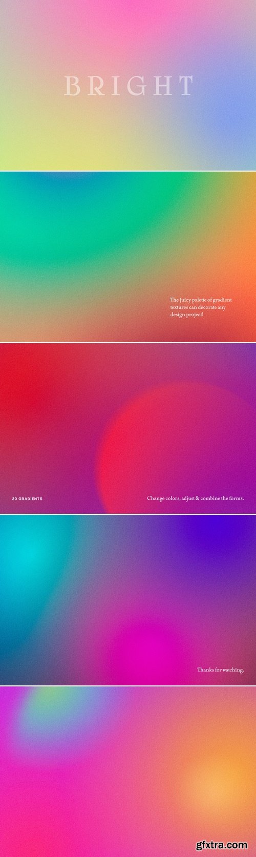 CreativeMarket - Funky Gradient Textures Vol.2 6024309