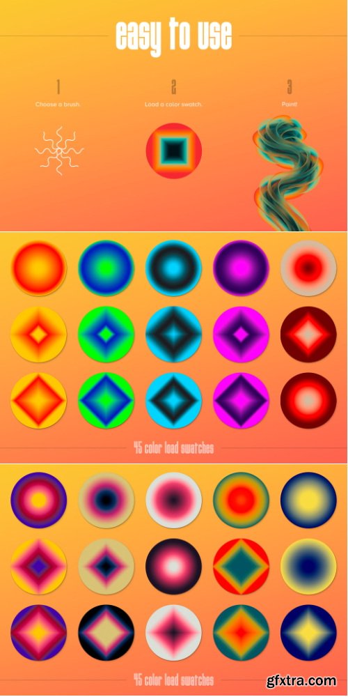 Chromasupply - Gradial: Multicolor Brushes (Photoshop)