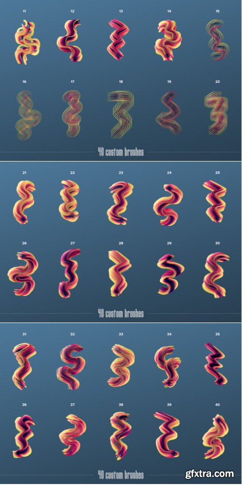 Chromasupply - Gradial: Multicolor Brushes (Photoshop)