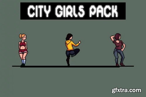 Craftpix - City Girl Character Sprite Sheets Pixel Art