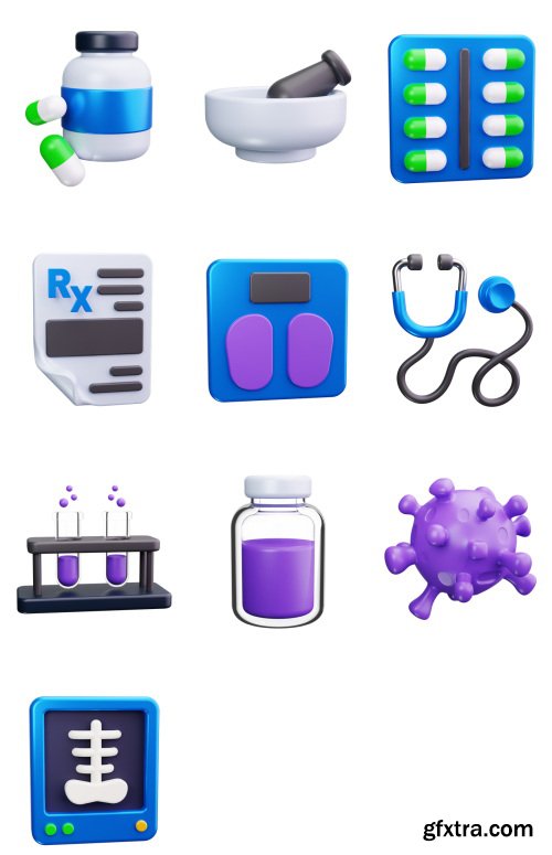 Iconscout - Hospital 3D Icon Pack