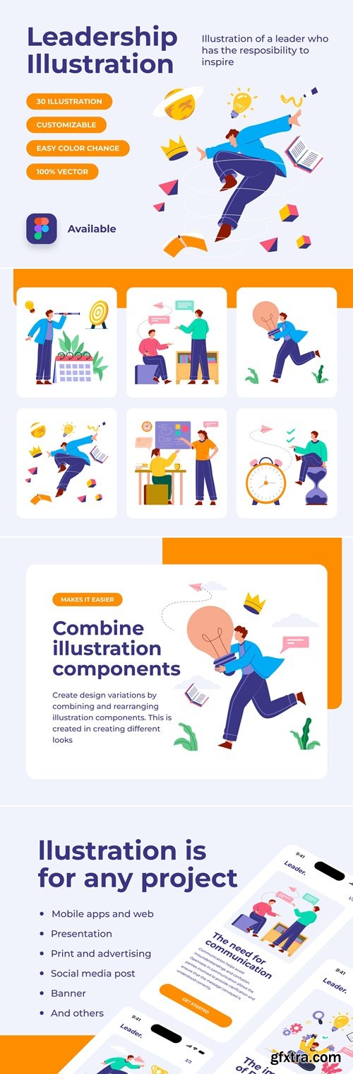 Leadership illustrations