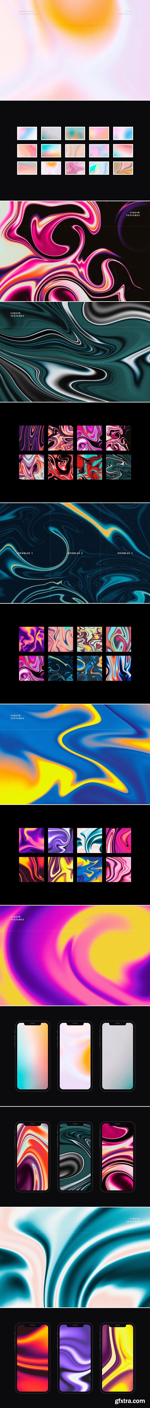 CreativeMarket - Fluid Gradient: Background Textures Bundle 16093402